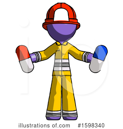 Royalty-Free (RF) Purple Design Mascot Clipart Illustration by Leo Blanchette - Stock Sample #1598340