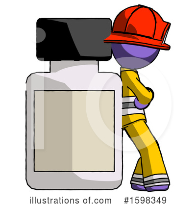 Royalty-Free (RF) Purple Design Mascot Clipart Illustration by Leo Blanchette - Stock Sample #1598349