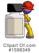 Purple Design Mascot Clipart #1598349 by Leo Blanchette