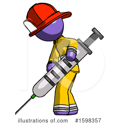 Royalty-Free (RF) Purple Design Mascot Clipart Illustration by Leo Blanchette - Stock Sample #1598357