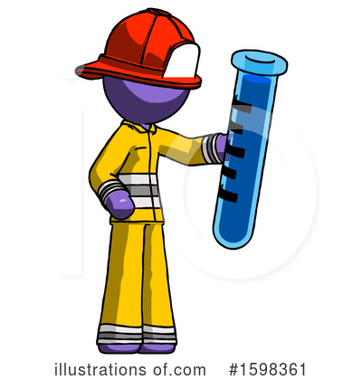 Royalty-Free (RF) Purple Design Mascot Clipart Illustration by Leo Blanchette - Stock Sample #1598361