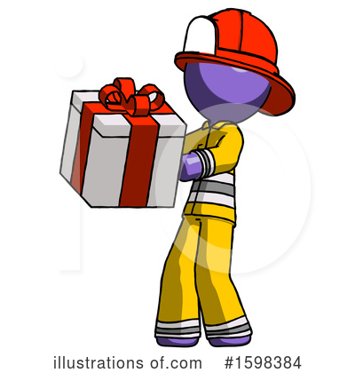 Royalty-Free (RF) Purple Design Mascot Clipart Illustration by Leo Blanchette - Stock Sample #1598384