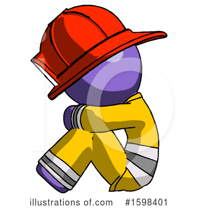 Royalty-Free (RF) Purple Design Mascot Clipart Illustration by Leo Blanchette - Stock Sample #1598401