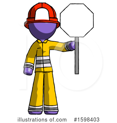 Royalty-Free (RF) Purple Design Mascot Clipart Illustration by Leo Blanchette - Stock Sample #1598403