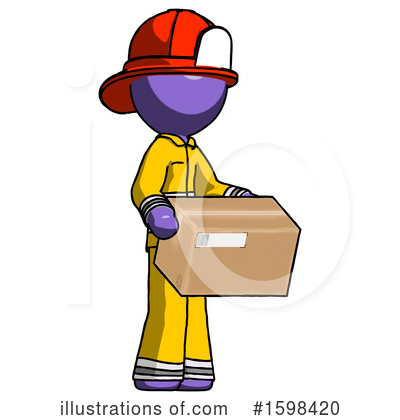 Royalty-Free (RF) Purple Design Mascot Clipart Illustration by Leo Blanchette - Stock Sample #1598420