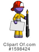 Purple Design Mascot Clipart #1598424 by Leo Blanchette