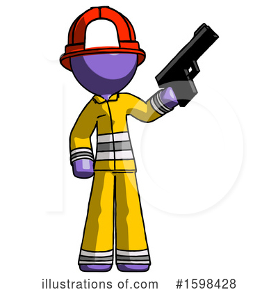 Royalty-Free (RF) Purple Design Mascot Clipart Illustration by Leo Blanchette - Stock Sample #1598428