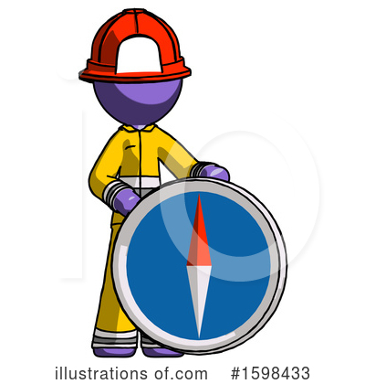 Royalty-Free (RF) Purple Design Mascot Clipart Illustration by Leo Blanchette - Stock Sample #1598433