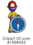 Purple Design Mascot Clipart #1598433 by Leo Blanchette