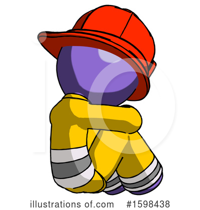 Royalty-Free (RF) Purple Design Mascot Clipart Illustration by Leo Blanchette - Stock Sample #1598438