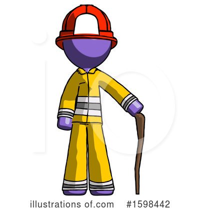Royalty-Free (RF) Purple Design Mascot Clipart Illustration by Leo Blanchette - Stock Sample #1598442