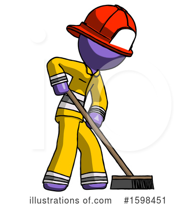 Royalty-Free (RF) Purple Design Mascot Clipart Illustration by Leo Blanchette - Stock Sample #1598451