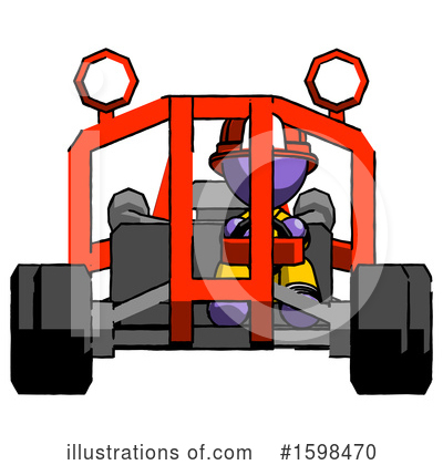 Royalty-Free (RF) Purple Design Mascot Clipart Illustration by Leo Blanchette - Stock Sample #1598470