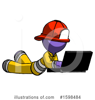 Royalty-Free (RF) Purple Design Mascot Clipart Illustration by Leo Blanchette - Stock Sample #1598484