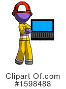 Purple Design Mascot Clipart #1598488 by Leo Blanchette