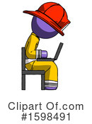 Purple Design Mascot Clipart #1598491 by Leo Blanchette