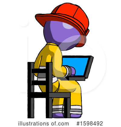 Royalty-Free (RF) Purple Design Mascot Clipart Illustration by Leo Blanchette - Stock Sample #1598492
