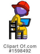 Purple Design Mascot Clipart #1598492 by Leo Blanchette