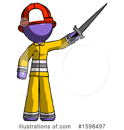 Royalty-Free (RF) Purple Design Mascot Clipart Illustration by Leo Blanchette - Stock Sample #1598497