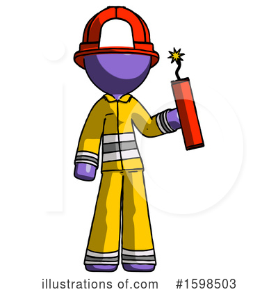 Royalty-Free (RF) Purple Design Mascot Clipart Illustration by Leo Blanchette - Stock Sample #1598503