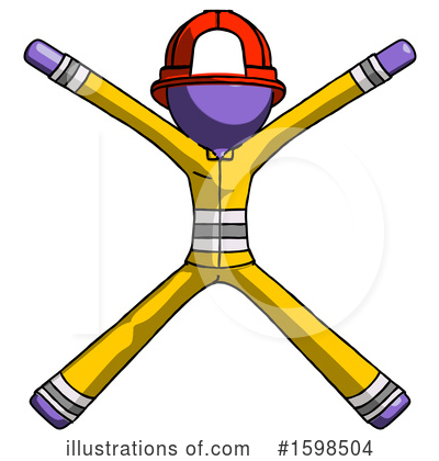 Royalty-Free (RF) Purple Design Mascot Clipart Illustration by Leo Blanchette - Stock Sample #1598504