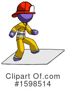 Purple Design Mascot Clipart #1598514 by Leo Blanchette