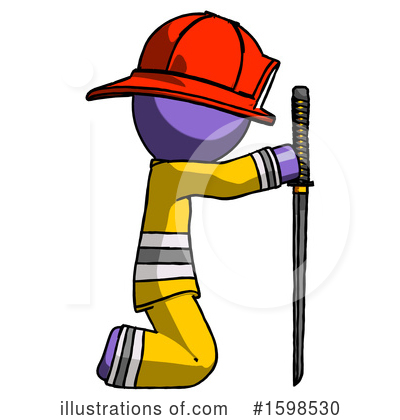 Royalty-Free (RF) Purple Design Mascot Clipart Illustration by Leo Blanchette - Stock Sample #1598530