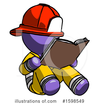Royalty-Free (RF) Purple Design Mascot Clipart Illustration by Leo Blanchette - Stock Sample #1598549