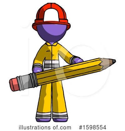 Royalty-Free (RF) Purple Design Mascot Clipart Illustration by Leo Blanchette - Stock Sample #1598554