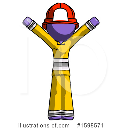 Royalty-Free (RF) Purple Design Mascot Clipart Illustration by Leo Blanchette - Stock Sample #1598571