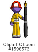 Purple Design Mascot Clipart #1598573 by Leo Blanchette