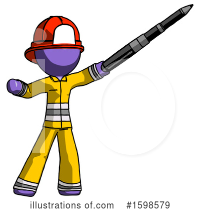 Royalty-Free (RF) Purple Design Mascot Clipart Illustration by Leo Blanchette - Stock Sample #1598579