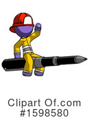 Purple Design Mascot Clipart #1598580 by Leo Blanchette