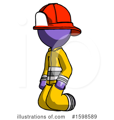 Royalty-Free (RF) Purple Design Mascot Clipart Illustration by Leo Blanchette - Stock Sample #1598589