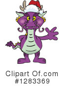 Purple Dragon Clipart #1283369 by Dennis Holmes Designs
