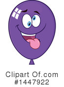 Purple Party Balloon Clipart #1447922 by Hit Toon