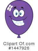 Purple Party Balloon Clipart #1447926 by Hit Toon