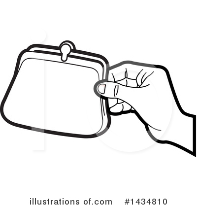 Coin Purse Clipart #1434810 by Lal Perera