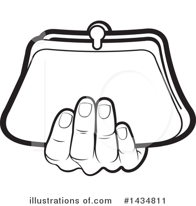 Coin Purse Clipart #1434811 by Lal Perera