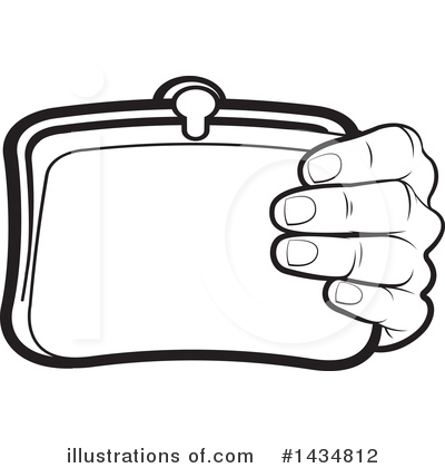 Coin Purse Clipart #1434812 by Lal Perera
