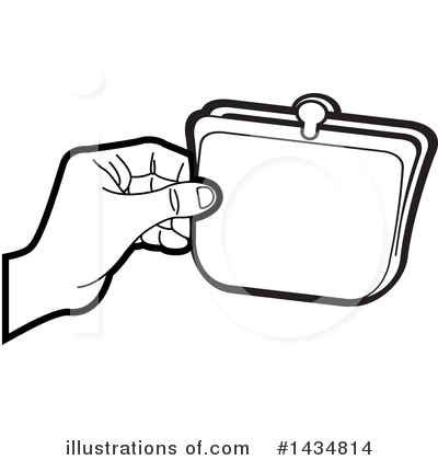 Coin Purse Clipart #1434814 by Lal Perera