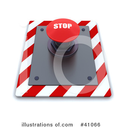 Royalty-Free (RF) Push Button Clipart Illustration by KJ Pargeter - Stock Sample #41066