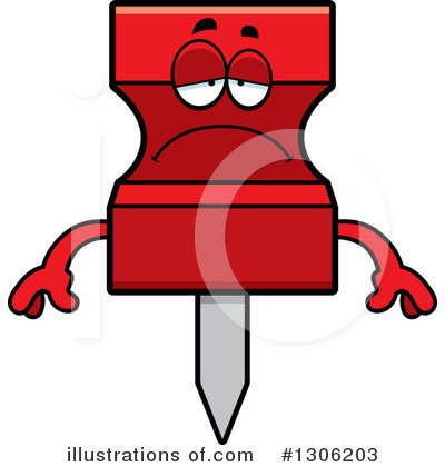 Royalty-Free (RF) Push Pin Clipart Illustration by Cory Thoman - Stock Sample #1306203