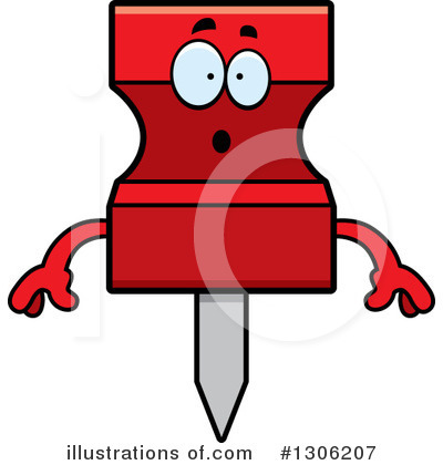 Royalty-Free (RF) Push Pin Clipart Illustration by Cory Thoman - Stock Sample #1306207