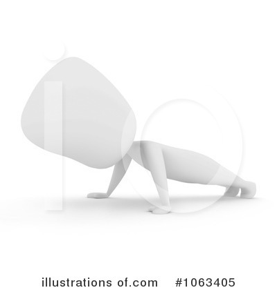Royalty-Free (RF) Pushup Clipart Illustration by BNP Design Studio - Stock Sample #1063405