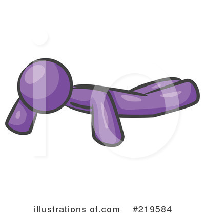 Royalty-Free (RF) Pushups Clipart Illustration by Leo Blanchette - Stock Sample #219584