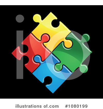 Puzzle Pieces Clipart #1080199 by Vector Tradition SM