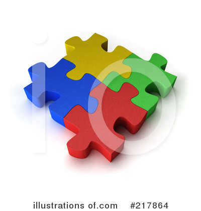 Royalty-Free (RF) Puzzle Clipart Illustration by stockillustrations - Stock Sample #217864