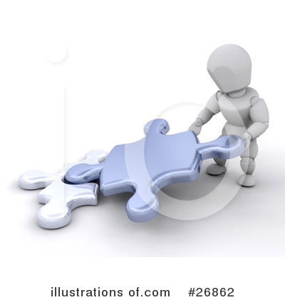Royalty-Free (RF) Puzzle Clipart Illustration by KJ Pargeter - Stock Sample #26862
