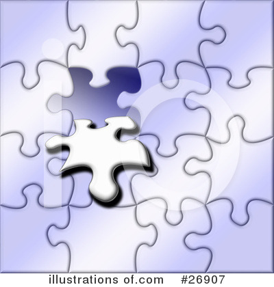 Royalty-Free (RF) Puzzle Clipart Illustration by KJ Pargeter - Stock Sample #26907